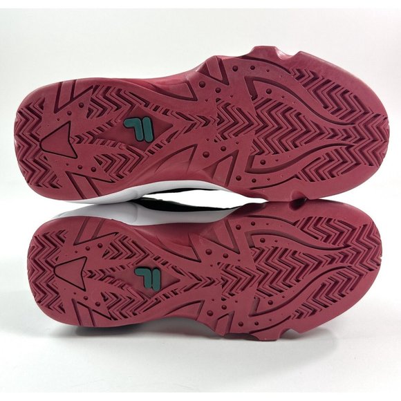 Fila Grant Hill 1 Mens Forest Green Maroon Hi Top Basketball Shoes Sneakers - Picture 8 of 9